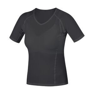 Gore Wear Base Layer Short Sleeve Shirt, Ski, Women's Large (40), Black, New